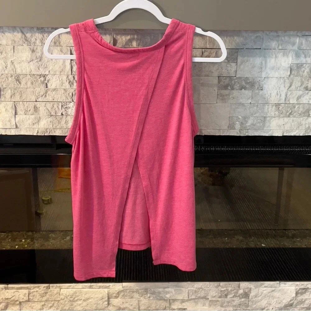 J Crew Large pink shirt with open back